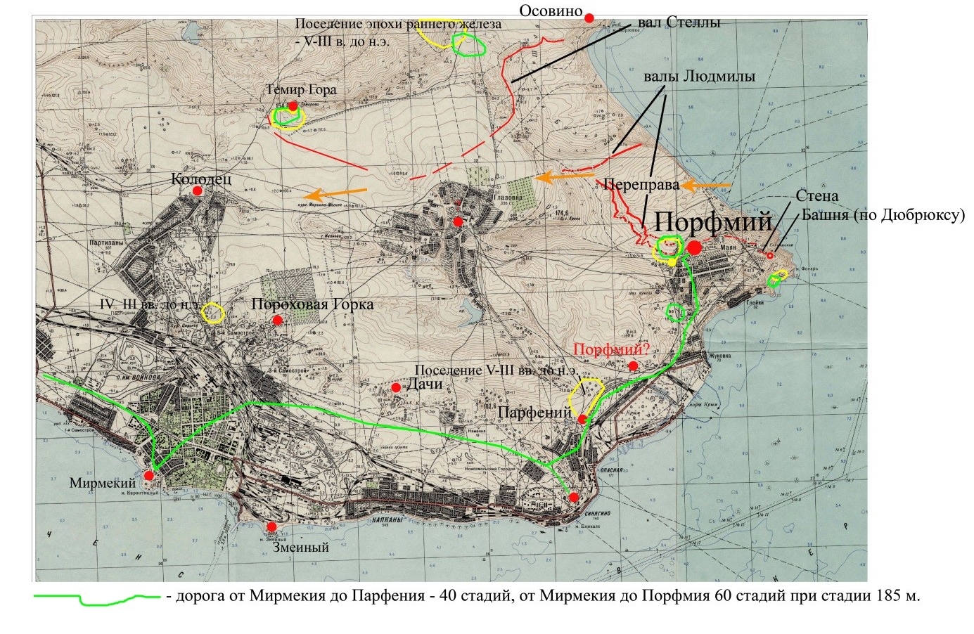 Карта керченского полуострова старая